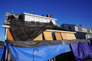 Storm-Damaged Gutters